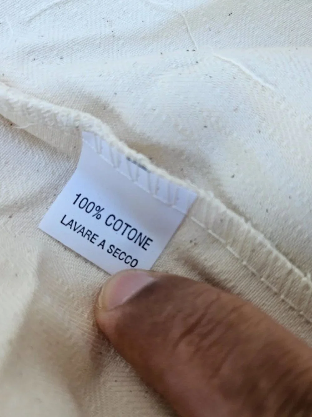 Loro Piana Open Walk Dust Bag Draw String Storage Bag Cotton Made in Italy auth